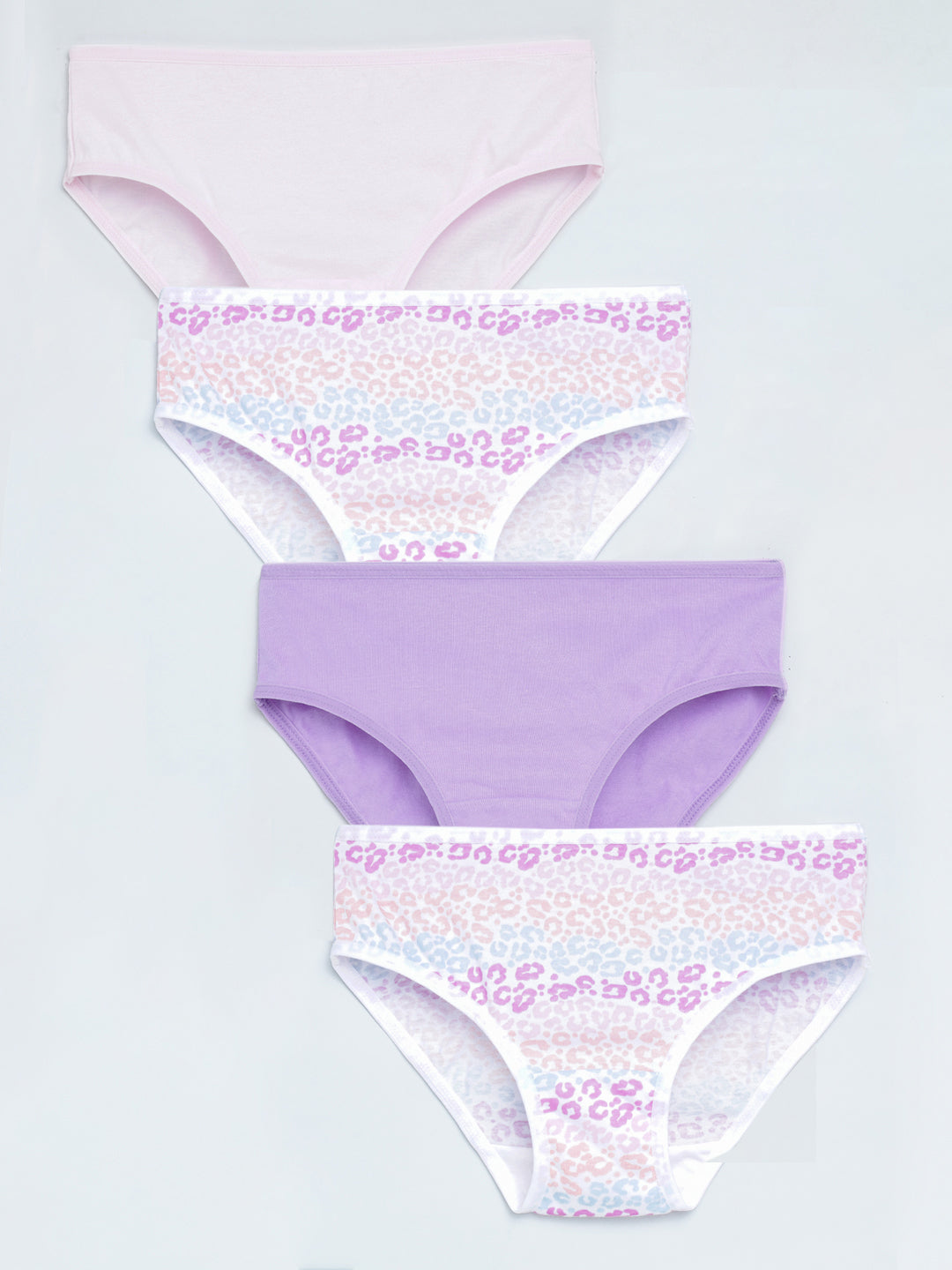 Girls Brief - Leo All Over Print Pack of 4