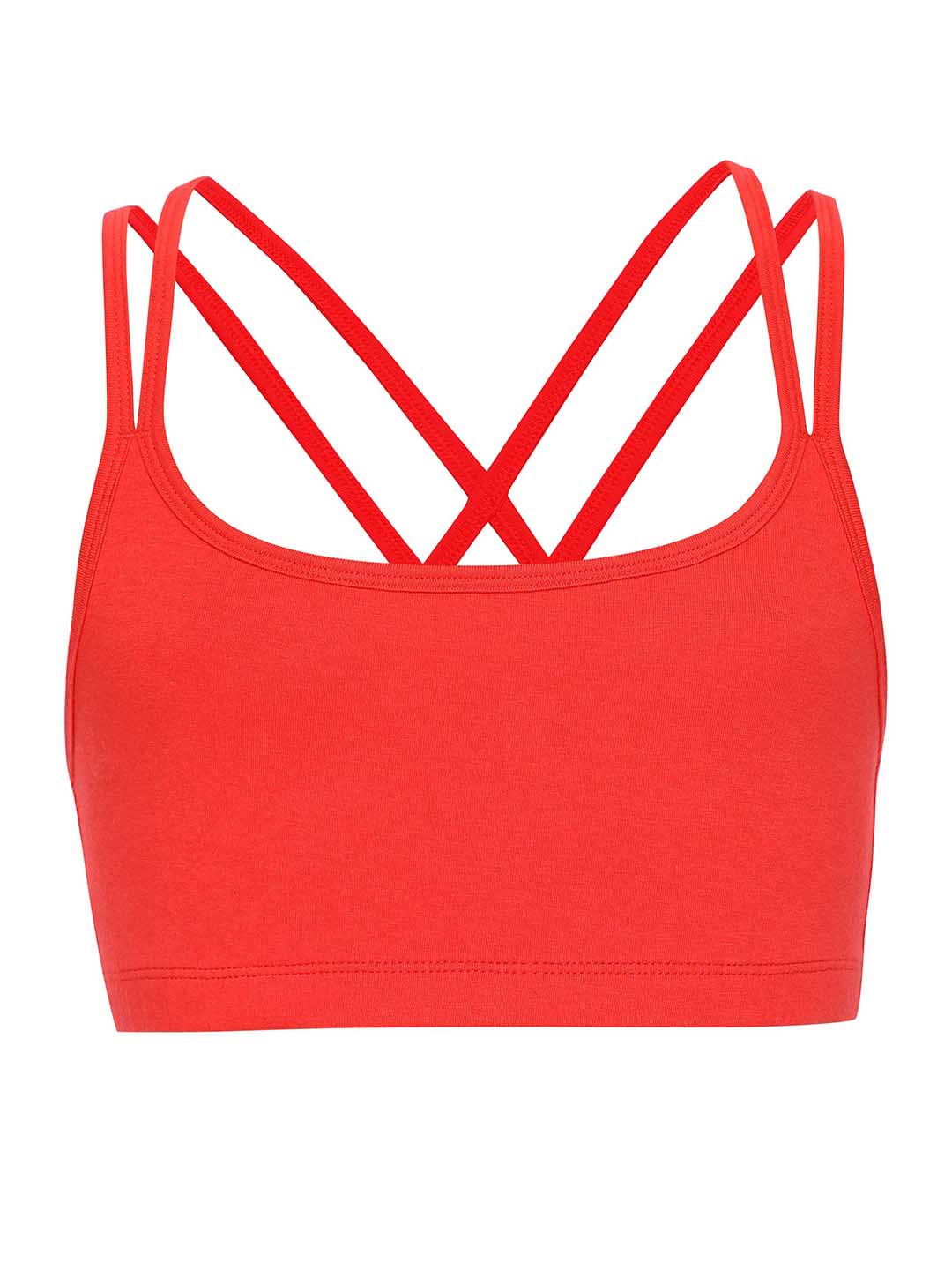 Girls Sports Bra _red