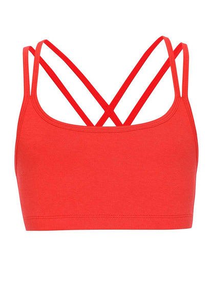 Girls Sports Bra _red