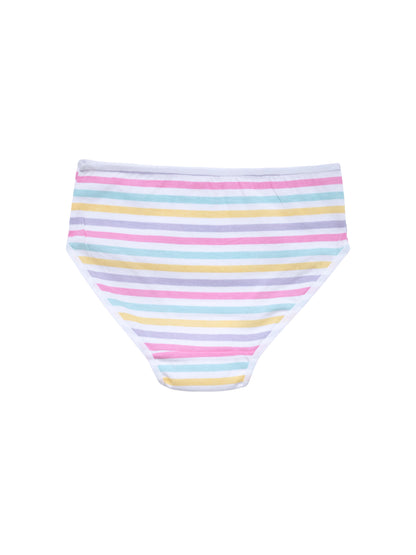 Girls Brief _Polka dot & Stripes All Over Print Pack of 7