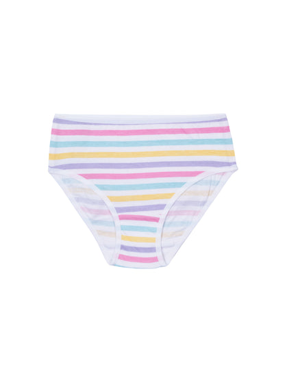 Girls Brief _Polka dot & Stripes All Over Print Pack of 7