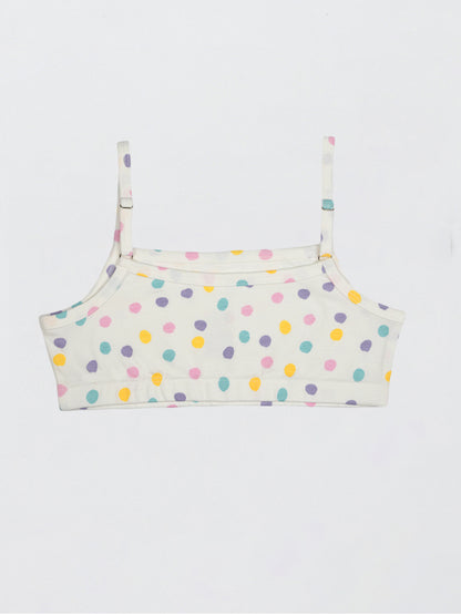 Beginners Bra - Polka Dot & Stripes Printed Pack of  4