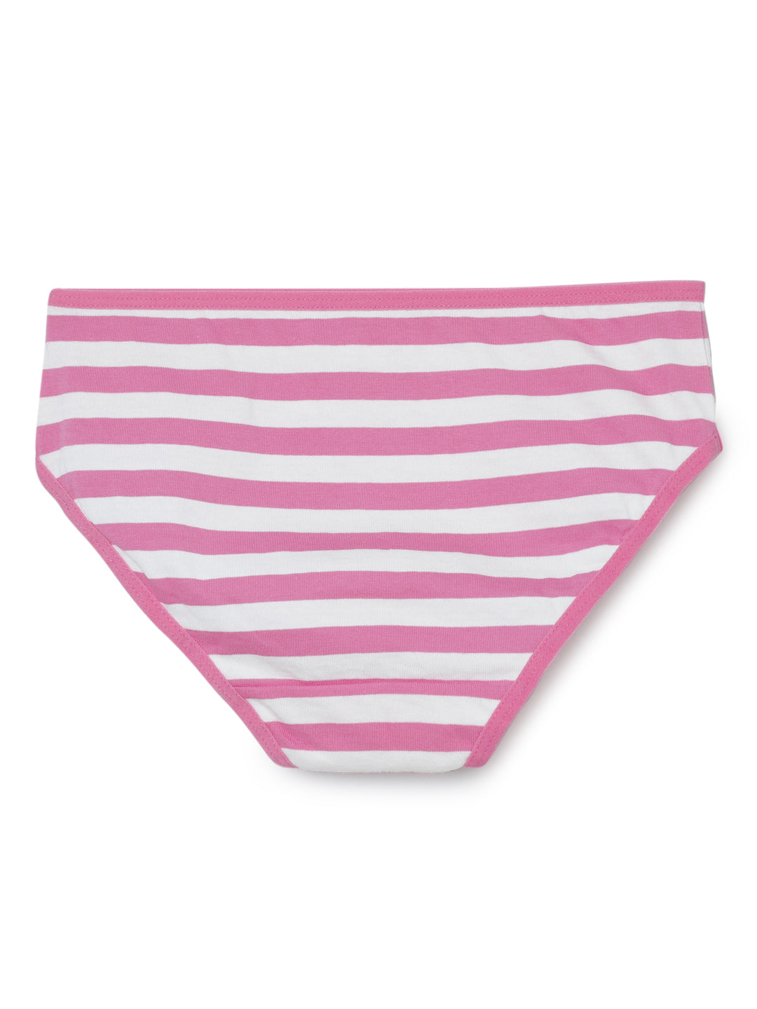 Girls Brief -Flower All over & Stripe Printed Brief Pack of 5