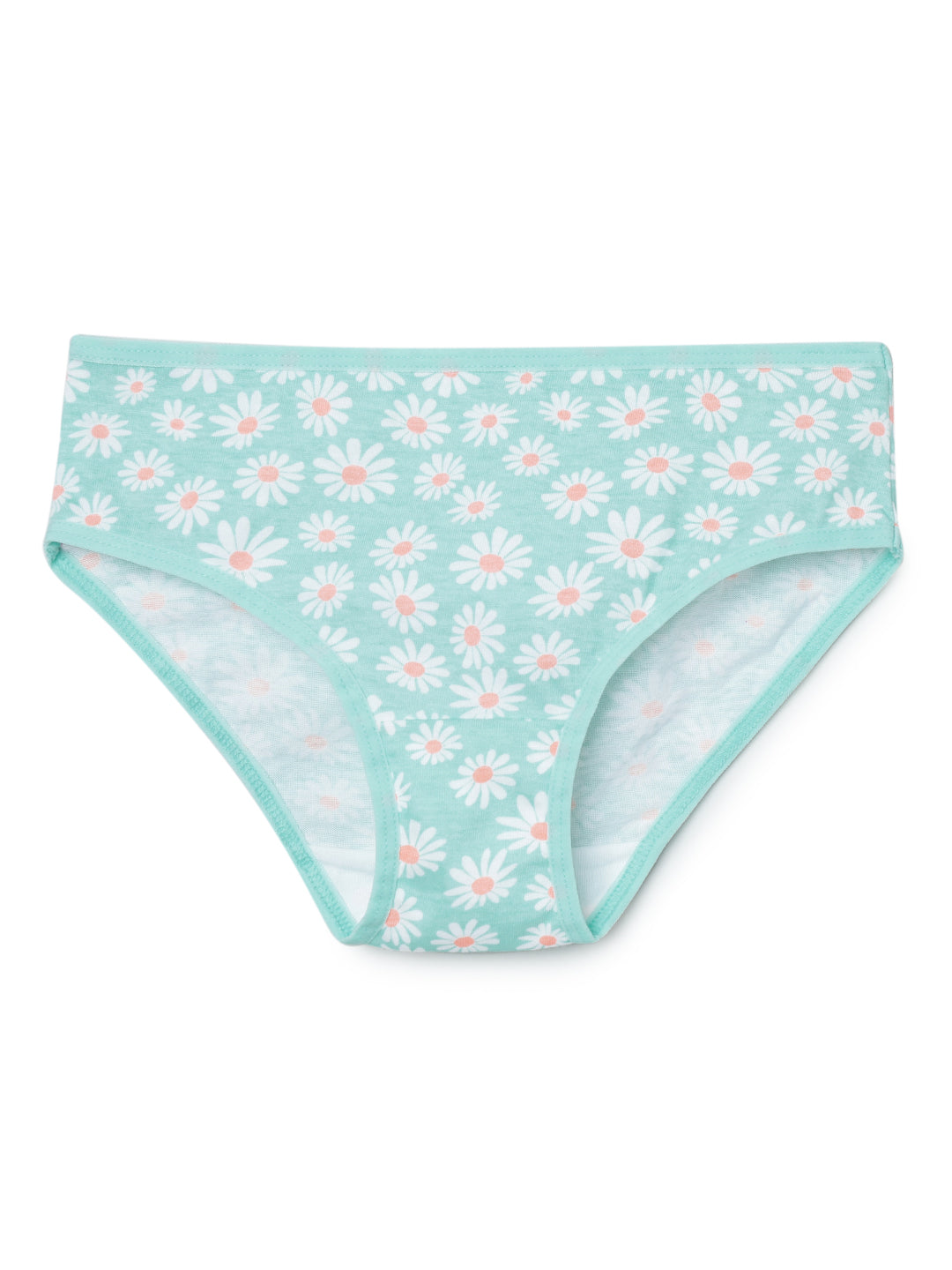 Girls Brief -Flower All over & Stripe Printed Brief Pack of 5