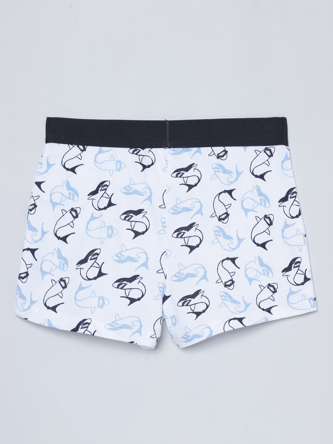 Boxer - Shark All Over Print & Solid Color Combo  Pack Of 3