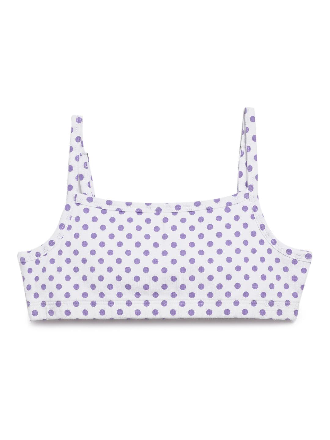 Beginners Bra - Stripes & Polka Dot Print Pack Of 4 - CharmnCherish