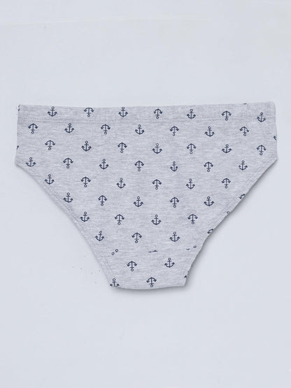 Boys Brief - Anchor All Over & Stripes Printed Brief Pack of 3 - CharmnCherish