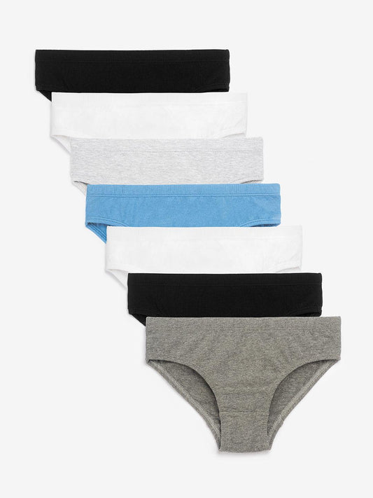 Boys Brief - Solid Multicolor Combo(Pack of 7) - CharmnCherish