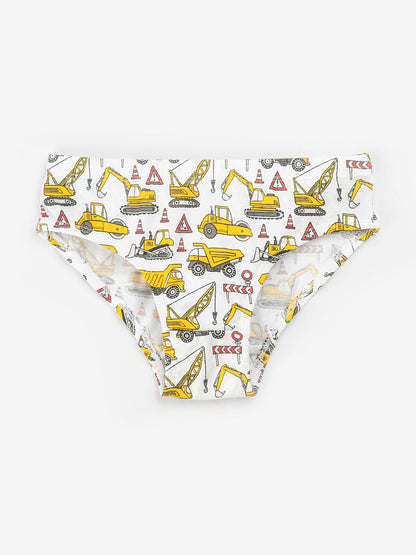 Boys Brief - Truck Prints & Strips (Pack of 3) - CharmnCherish