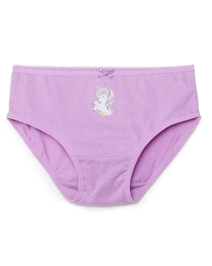 Girls Brief - Unicorn Print (Pack of 4) - CharmnCherish