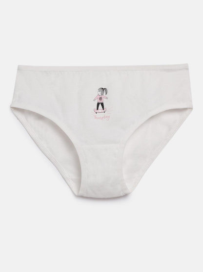 Girls Brief - Weekdays Prints (Pack Of 7) - CharmnCherish