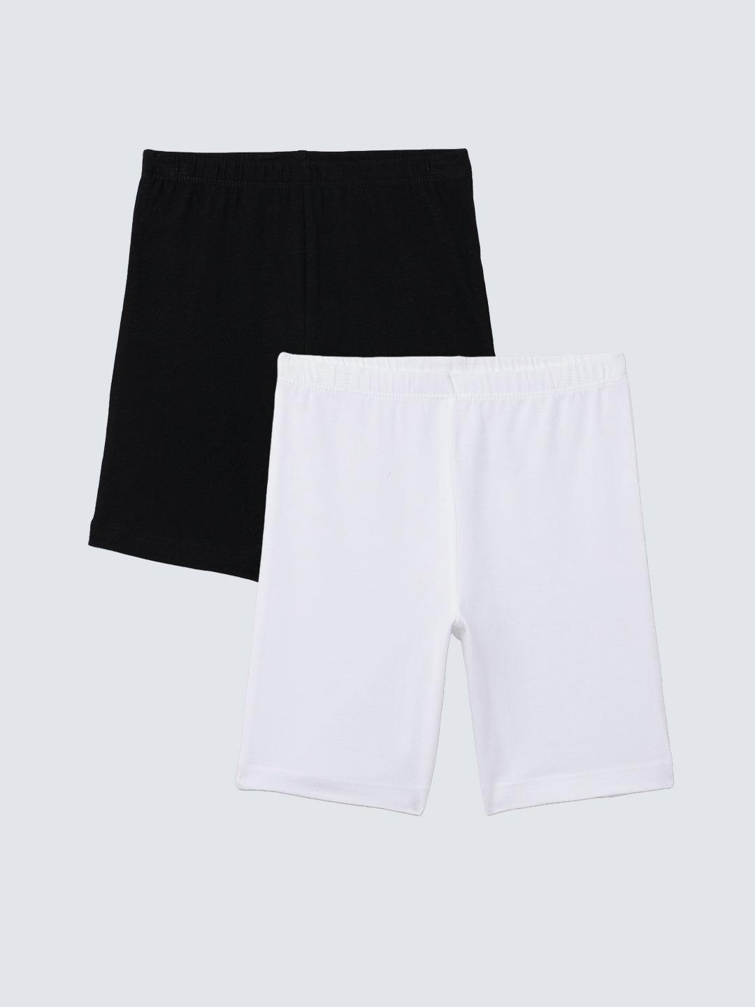 Shorties -  White & Black (Pack of 2) - CharmnCherish