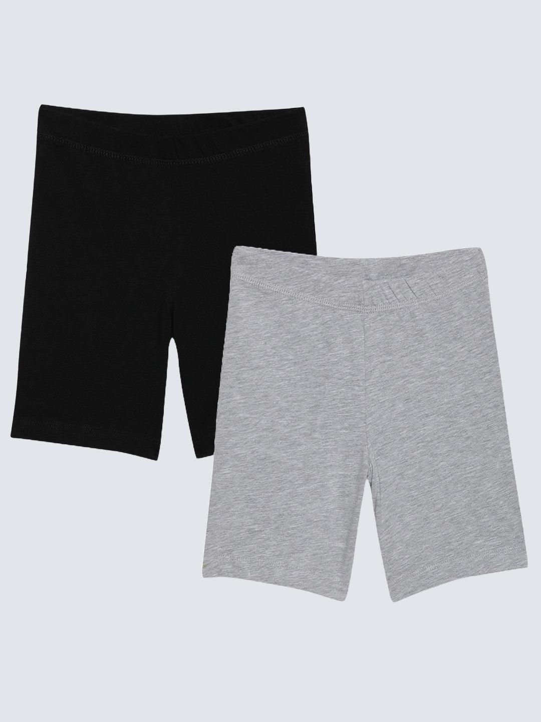 Shorties - Grey & Black (Pack of 2) - CharmnCherish