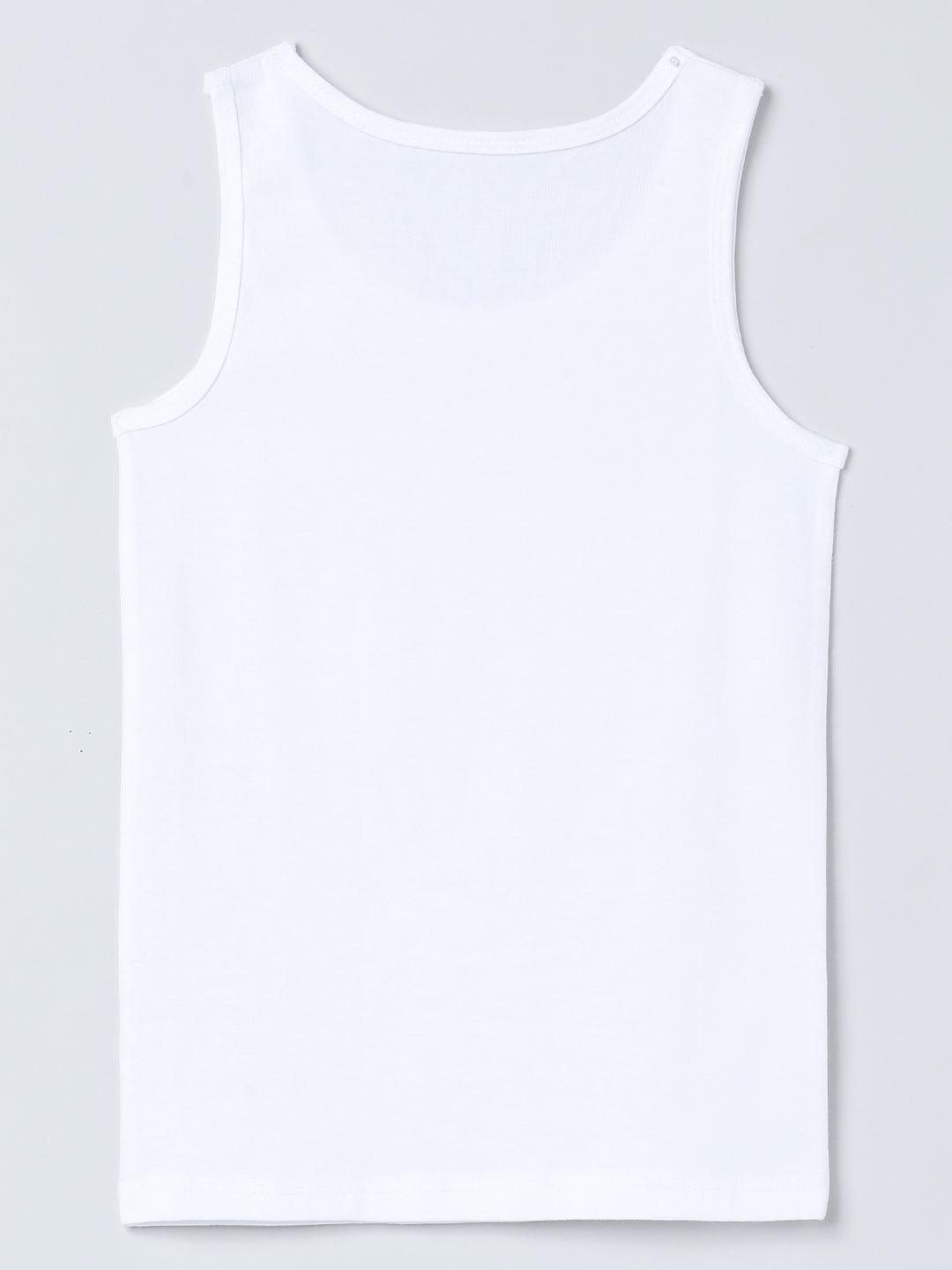 Vest - White Colour (Pack of 3) - CharmnCherish