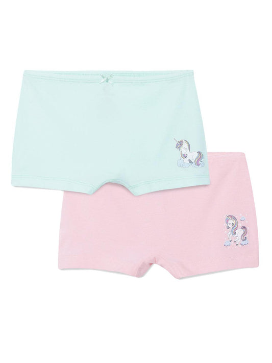 Girls Boyshorts - Unicorn Prints (Pack of 2) - CharmnCherish