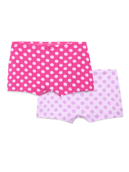 Girls Boyshorts - Dark Pink & Light Pink (Pack of 2) - CharmnCherish