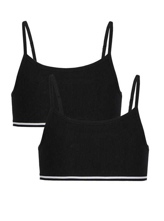 Beginners Bra - Black (Pack of 2) - CharmnCherish