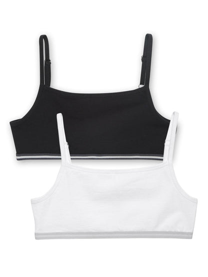 Beginners Bra - Black & White (Pack of 2) - CharmnCherish