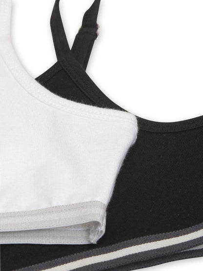 Beginners Bra - Black & White (Pack of 2) - CharmnCherish