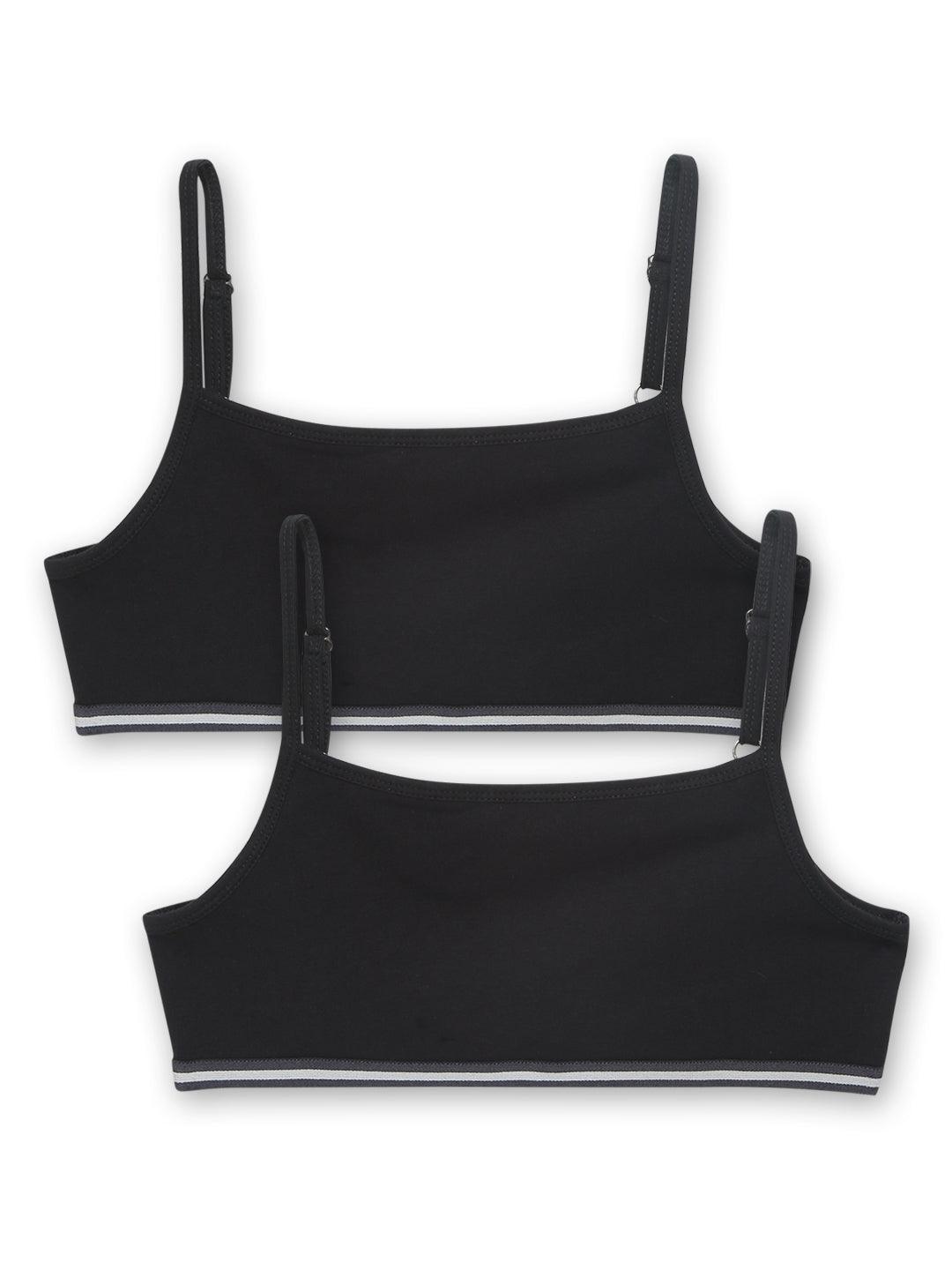 Beginners Bra - Black (Pack of 2) - CharmnCherish