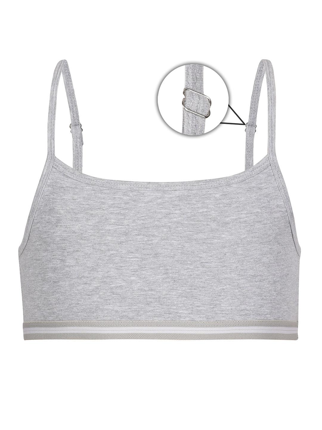 Beginners Bra - Grey & White (Pack of 2) - CharmnCherish