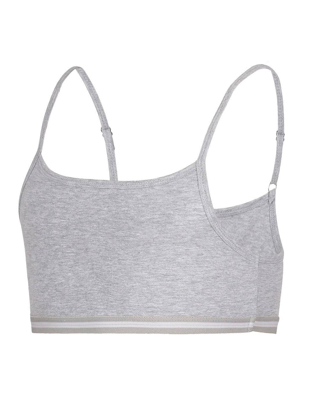 Beginners Bra - Grey & White (Pack of 2) - CharmnCherish