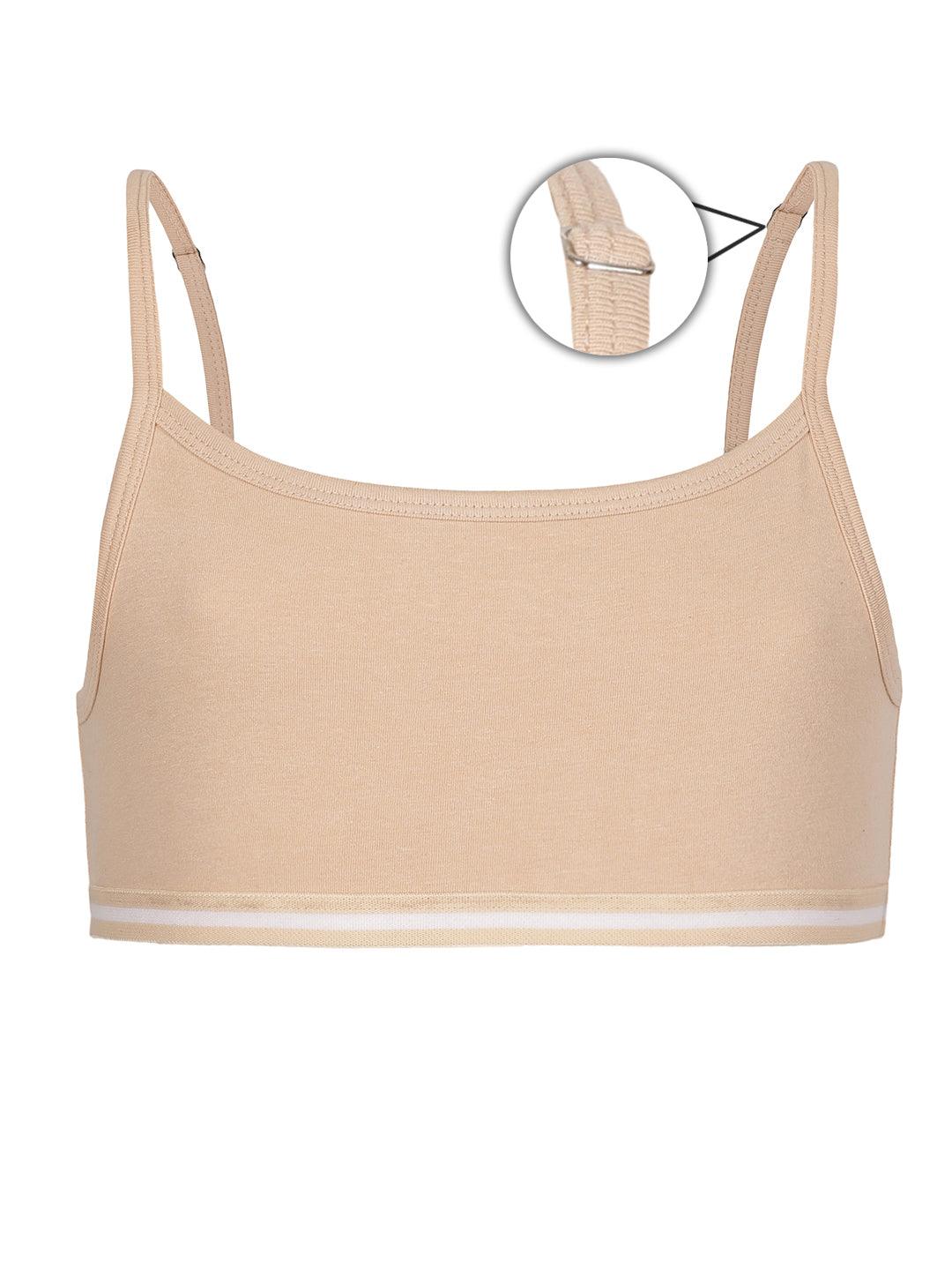 Beginners Bra - White & Nude (Pack of 2) - CharmnCherish