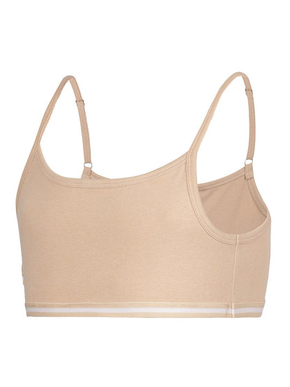 Beginners Bra - White & Nude (Pack of 2) - CharmnCherish