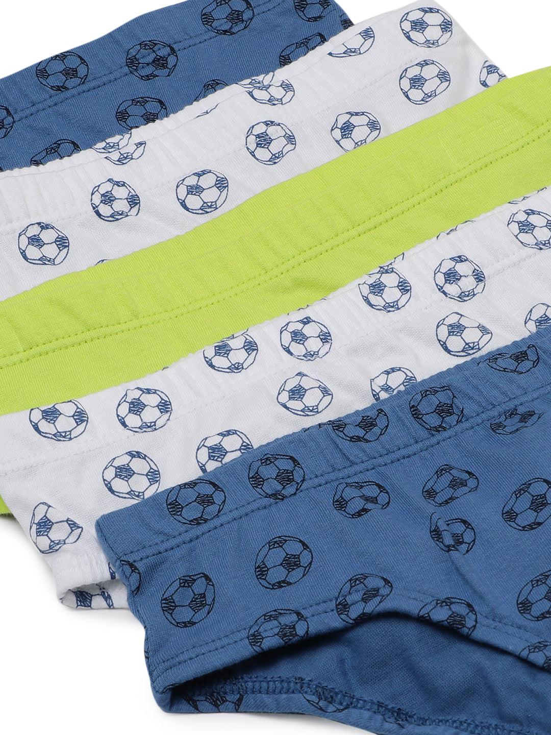 Boys Brief - Football Prints (Pack of 5) - CharmnCherish