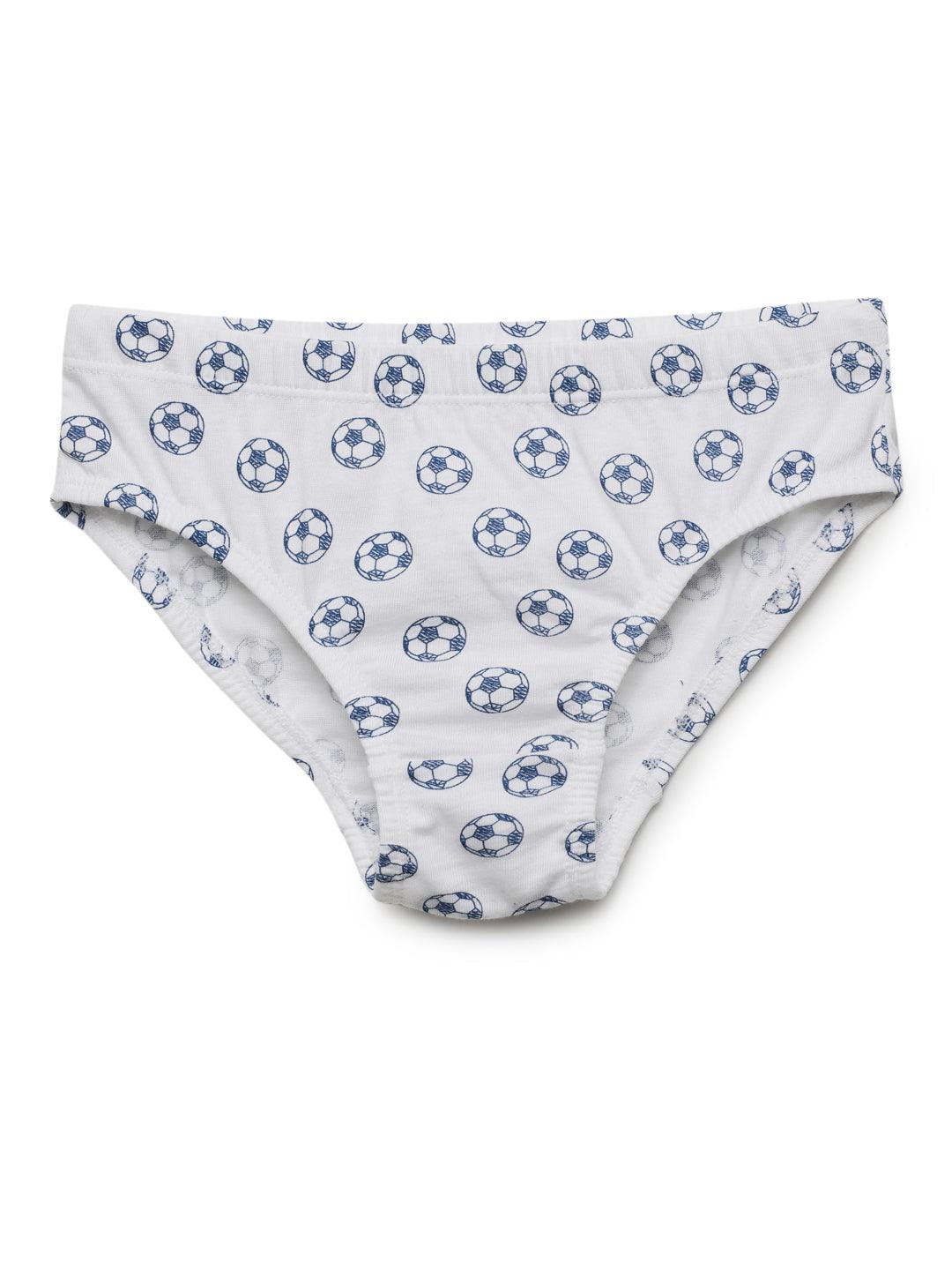 Boys Brief - Football Prints (Pack of 5) - CharmnCherish