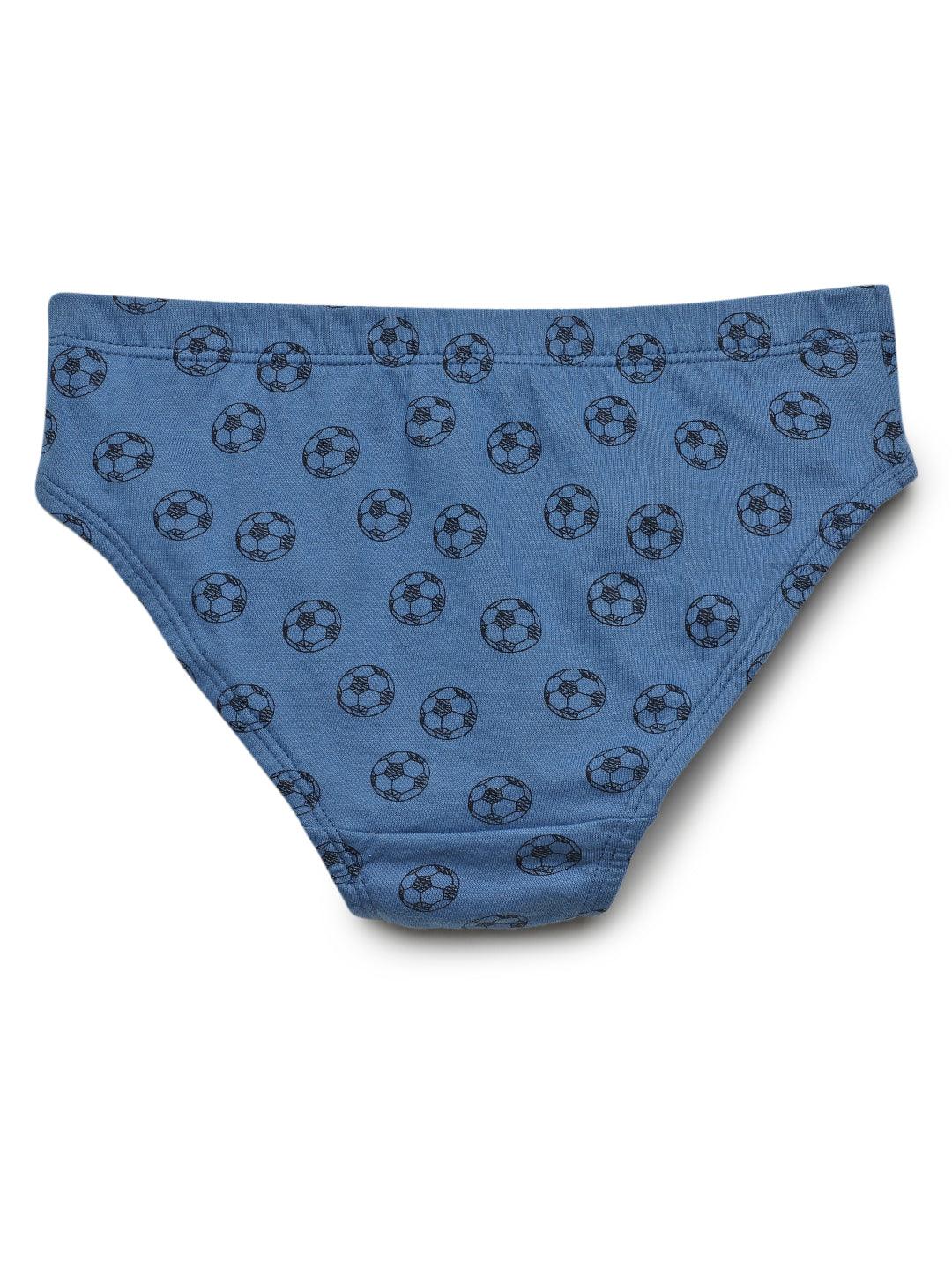 Boys Brief - Football Prints (Pack of 5) - CharmnCherish