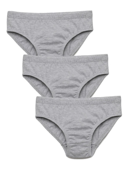 Boys Brief - Grey (Pack of 3) - CharmnCherish