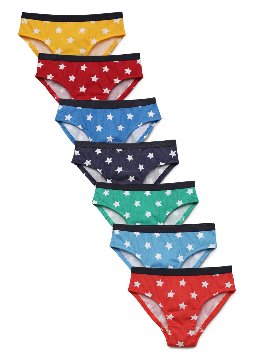 Boys Brief - Star Prints (Pack of 7) - CharmnCherish