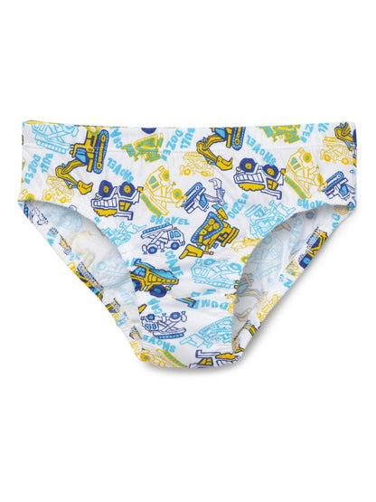 Boys Brief - Truck Prints & Strips (Pack of 3) - CharmnCherish