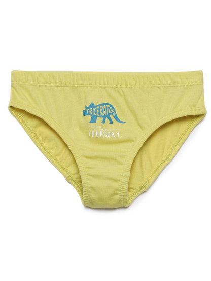 Boys Brief - Weekdays Dino Print (Pack of 7) - CharmnCherish