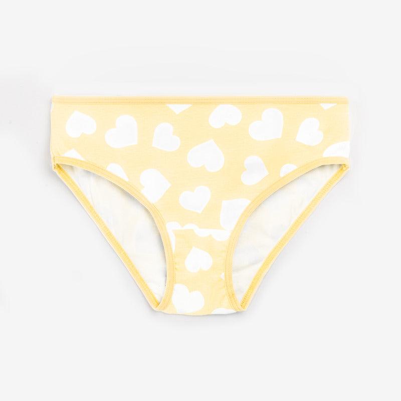 Girls Brief - Heart All Over Print (Pack Of 7) - CharmnCherish