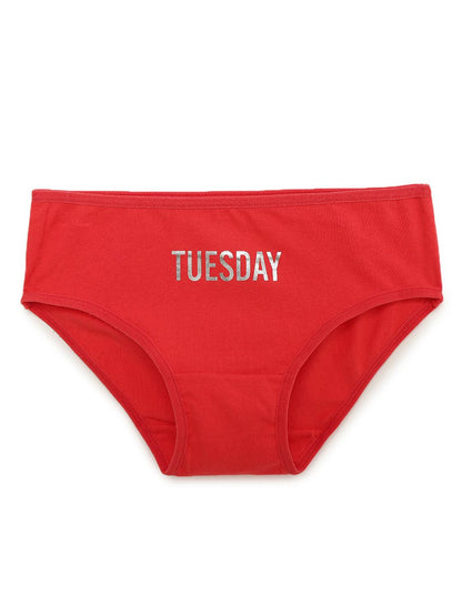 Girls Brief - Weekdays Prints (Pack Of 7) - CharmnCherish