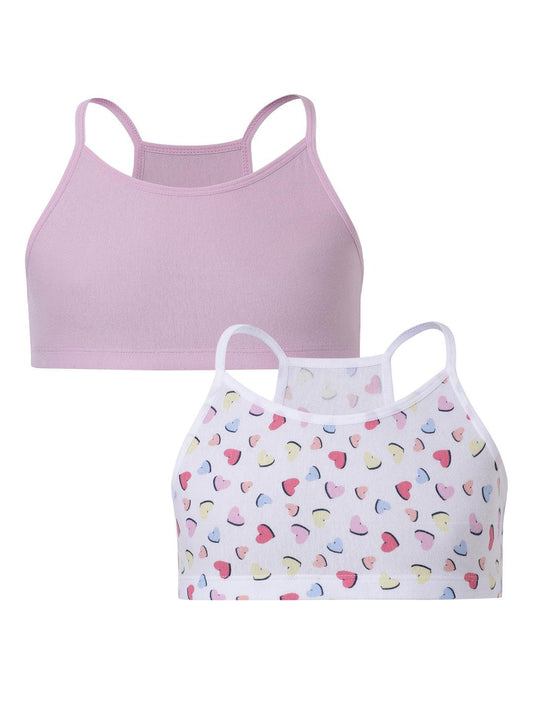 Sport Bra - Heart Print (Pack of 2) - CharmnCherish