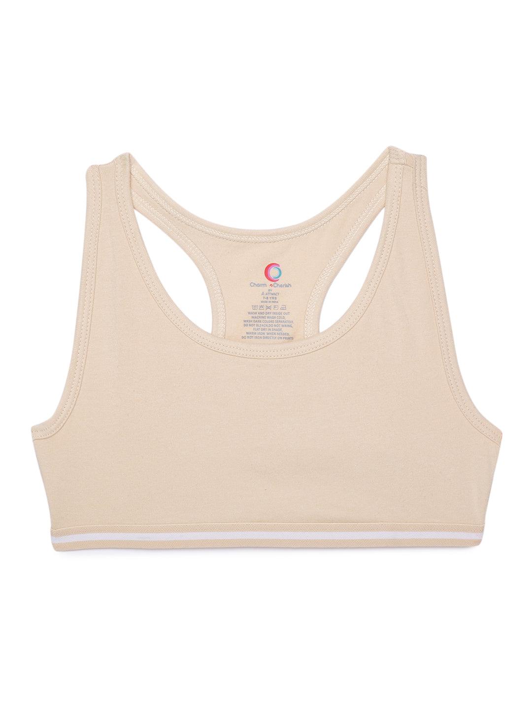 Sports Bra - White & Nude (Pack of 2) - CharmnCherish