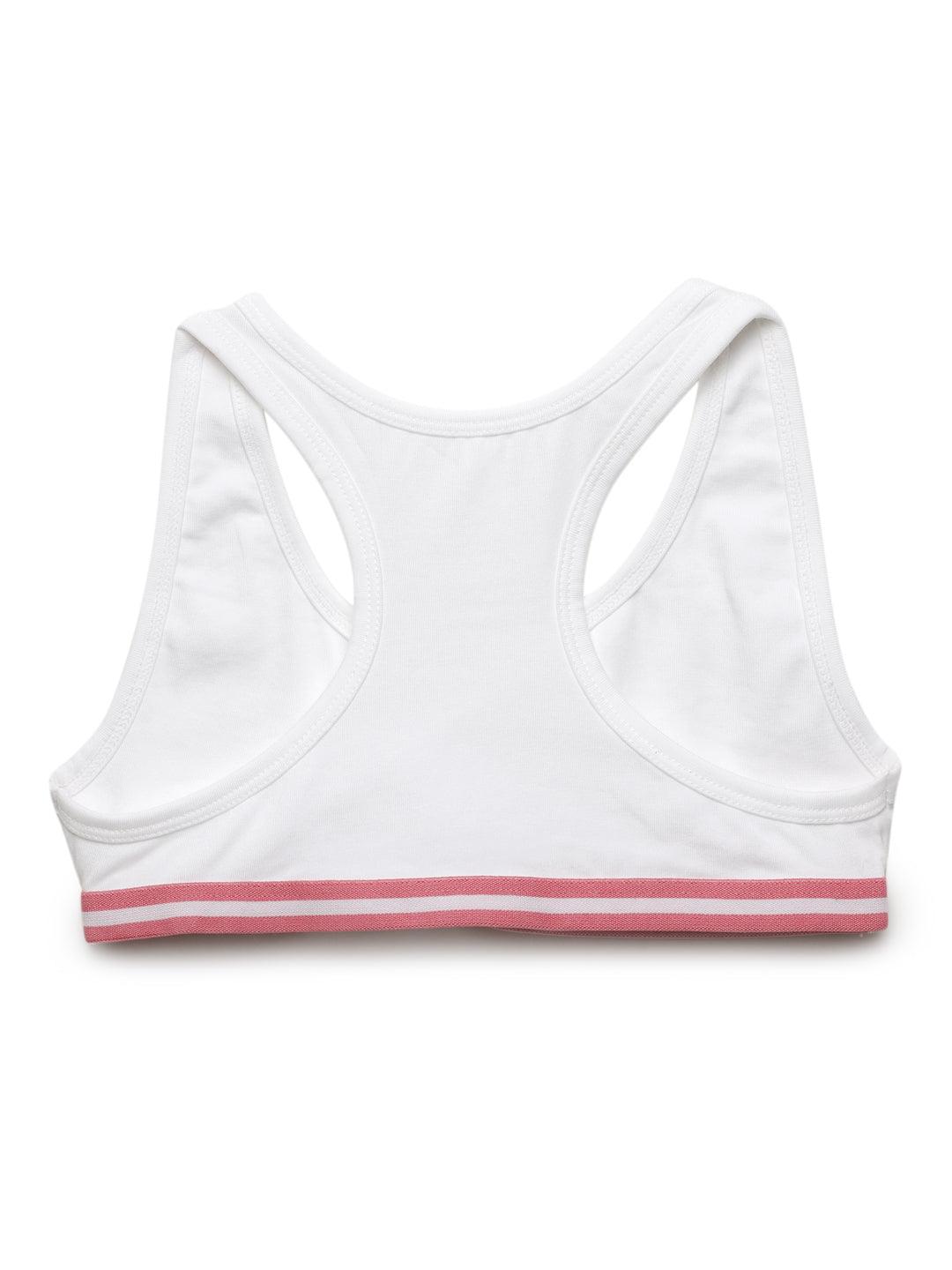 Sports Bra - White & Pink (Pack of 2) - CharmnCherish